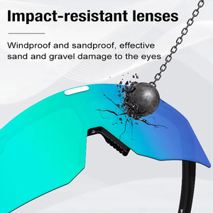 Lunettes de sport <span class=keywords><strong>VTT</strong></span> polarisées à verres miroir, lunettes de cyclisme et de course, <span class=keywords><strong>protection</strong></span> UV400, lunettes de sécurité extérieures rabattables, logo personnalisé - Product Image 5