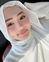 Châle en mousseline de soie respirante Malaisie Tudung Foulard Hijab Amoureux Hijabfashional Châle en mousseline de soie de haute qualité