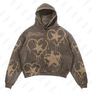 Sudaderas con capucha unisex de talla grande para hombre, logotipo de diseño personalizado, Jersey de algodón 100% de alta calidad, logotipo estampado de lana de punto de gran tamaño - Product Image 1