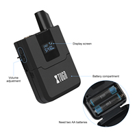 Microphone dynamique professionnel XTUGA A140, micro-cravate sans fil UHF 6,35 mm avec pince cravate, prix de gros d'usine en Chine pour le karaoké