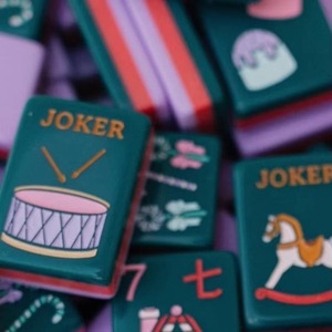 Tuiles <span class=keywords><strong>de</strong></span> Mahjong Tablevibe bicolores pastel avec illustrations <span class=keywords><strong>de</strong></span> contes <span class=keywords><strong>de</strong></span> fées pour les fêtes - Product Image 2