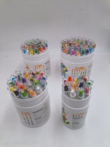 Crayons de cire lavables non toxiques pour <span class=keywords><strong>peinture</strong></span>, crayons de couleur soyeux en boîte avec poignée pour le dessin - Product Image 3