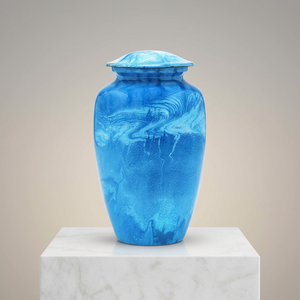 Bleu foncé Urne pour Cendres Humaines - Product Image 1