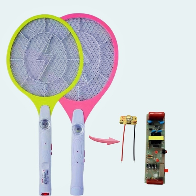Rechargeable Electric Fly Swatter with Pcb Board Mosquito Zapper Racket Mosquito Swatter Electronic Circuit Board OEM Product