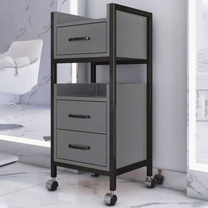 Carrello da Salone Moderno Ecologico in Legno con Cassetti e 4 Ruote, per Soggiorno, Bagno, Centro Estetico e <span class=keywords><strong>Officina</strong></span> <span class=keywords><strong>di</strong></span> Pedicure - Product Image 4