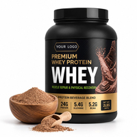 Protéine de lactosérum pré-entraînement en marque blanche avec créatine monohydrate en poudre favorise la récupération musculaire et booste l'énergie pendant l'entraînement