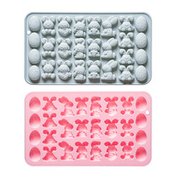Moule à gâteau en silicone de qualité alimentaire Candyer, motif lapin mignon, carré, à ondulations, pour anniversaire, outils et fournitures de pâtisserie, vente directe usine