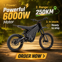 Moto tout-terrain électrique Talaria XXX Pro X3 Pro 2026, 60V 40Ah 6000W, puissante moto enduro, Ebike haute performance, en stock