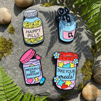 Créez vos propres épingles en métal, badges personnalisés en gros sans minimum, broches pour vêtements, épingles de revers en métal, épingles émaillées motif dessin animé bonbon confiture