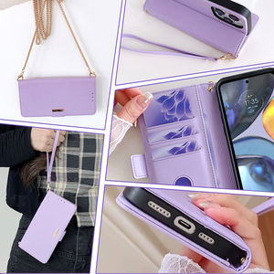 Para <span class=keywords><strong>Moto</strong></span> G71S G82 G52 G42 G32 G22 G51 G41 G31G60 G50, nueva tendencia, Funda de cuero de lujo para teléfono móvil, accesorios, Funda de cuero - Product Image 3