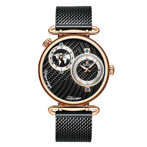 REWARD 62002M Luxury Fashion Mesh Belt Men <b>Watch</b> Analog Dual Dial Quartz Wristwatch Mens <b>Watches</b> Clock Male <b>Waterproof</b> <b>Watch</b> - Product Image 2