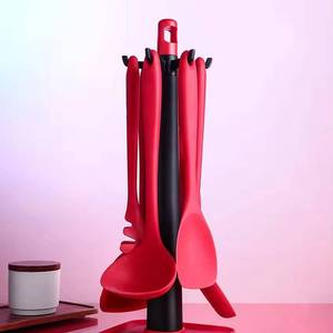 Customizable BPA Free Non-Stick Utensils Set Farmhouse Design Kitchen <b>Accessories</b>-Silicone - Product Image 4