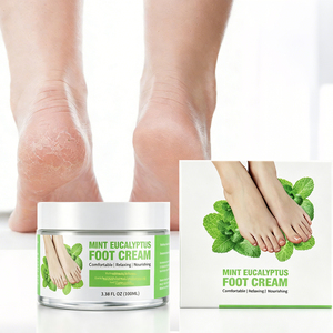 <span class=keywords><strong>Crema</strong></span> para <span class=keywords><strong>Pies</strong></span> de Eucalipto con Manteca de Karité y Aceite de Coco, Hidratante y Nutritiva para <span class=keywords><strong>Pies</strong></span> Secos, Ásperos y Agrietados, Piel Suave y Lisa - Product Image 1