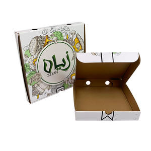 กล่องพิซซ่าลูกฟูกแบบกำหนดเองสำหรับบรรจุภัณฑ์อาหารแบบนำกลับบ้าน มีรูระบายอากาศ พิมพ์สีเต็มรูปแบบ ผู้ผลิตกล่องพิซซ่าลูกฟูกแบบกำหนดเอง - Product Image 3