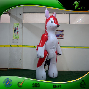 Costume de renard gonflable Hongyi, costume d'animal gonflable à marcher, costume d'inflation corporelle gonflable à l'air - Product Image 2