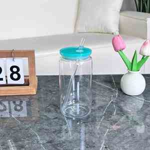 Vaso Catumbler de Plástico de Una Sola Capa de 16oz con Tapón Inferior, Resistente y Antirrotura, con Pajita, Venta al por Mayor Personalizada - Product Image 3