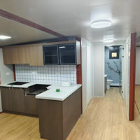Maisons conteneurs économiques, extensibles, respirantes, certifiées ISO 9001, 20 pieds, 40 pieds, mobiles, modulaires, en panneaux sandwich, appartement, mini-maison