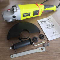 TOLHIT Interrupteur à palette meulage réversible métal industriel sans fil électrique grande meuleuse d'angle 9020 230mm 9In 6500rpm 2400w