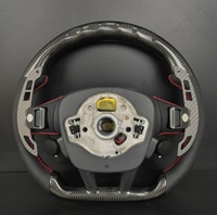 Volant en fibre de carbone pour Audi S4 S5 S6 S7 A3 A4 A5 A6 A7 Q3 Q5 Q7, volant sport en cuir perforé personnalisé