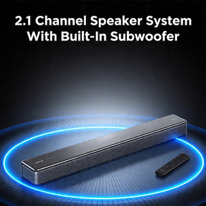 Barre de son Remax Home Theater Audio BT V5.4 pour TV, 3 modes d'égalisation, haut-parleurs TV 80W, avec connexion Bluetooth/USB/OPT/AUX/HDMI - Product Image 3