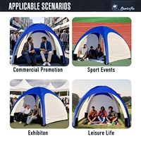 Tente gonflable pour le camping - 10*10 pieds, protection UV extérieure