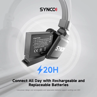 SYNCO Xtalk XPro X13 2.4G Système d'interphone sans fil Full-Duplex Casque pour enregistrement sonore 13 personnes utilisées