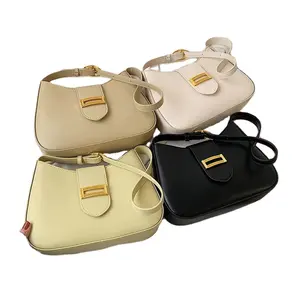 Customized Fashionable Summer Club Underarm Bag Daily Life Handbags For Women Luxury PU Women Zipper Hand Bag