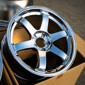 ล้อแม็กซ์ <span class=keywords><strong>VOLK</strong></span> <span class=keywords><strong>RACING</strong></span> <span class=keywords><strong>TE37</strong></span> SL ขนาด 5x120 5x112 5x114.3 สีโครเมียมเงิน สำหรับรถยนต์นั่งส่วนบุคคลขนาด 15-22 นิ้ว - Product Image 6