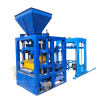 Machine à fabriquer des blocs vibrants QT4-26, cycle de moulage de 26 secondes, presse à briques en ciment électrique pour la production de briques creuses/pleines