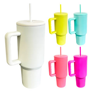 Tasses isothermes en acier inoxydable à double paroi de 40 oz, couleur mate brillante, vierges pour sublimation, <span class=keywords><strong>avec</strong></span> <span class=keywords><strong>couvercle</strong></span> <span class=keywords><strong>plat</strong></span>, H3.0 - Product Image 4