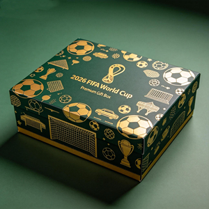 Caixas de Embalagem Temáticas de Futebol Mundial <span class=keywords><strong>2026</strong></span> Personalizadas, Caixa de Presente de Papel Rígido com Impressão de Logo - Product Image 3