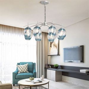 Lustre moderne américain pour salon, 7 anneaux, 150 cm de large, bronze brossé, luminaire suspendu en métal - Product Image 2