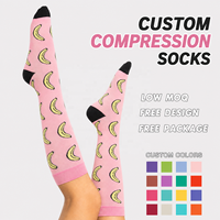 Kaos Kaki Kompresi Setengah Paha untuk Perawat Wanita, Nyaman untuk Bekerja Berdiri Lama, OEM Custom, Supplier Pabrik