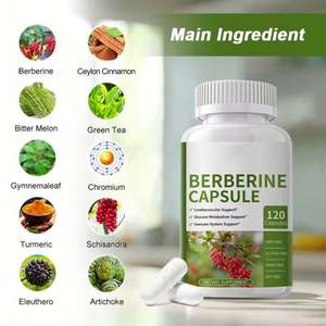 Suppléments à base de plantes en gros Chlorhydrate de berbérine HCL Capsules de berbérine - Product Image 4