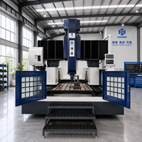 Machine de perçage et de fraisage CNC à portique avec structure haute rigidité pour l'usinage industriel des métaux
