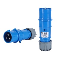 Prise industrielle ZNG-0132 ronde à 3 broches 230V/240V 16A IP44 2P + PE prise industrielle mâle avec tête de verrouillage par torsion