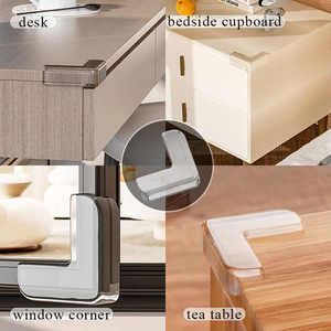 Protecteur d'angle transparent en forme de L, 4 cm x 1,5 cm, en PVC, protection de sécurité pour les bords des meubles - Product Image 5