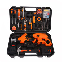 Portable robuste 105 pièces électricien sabre scie boîte à outils lithium perceuse électrique coin moulin combinaison ensemble