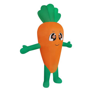 Costume gonflable de cosplay de Pâques pour adulte, carotte orange, vêtements de cosplay amusants en forme de légume, déguisement pour jeu de rôle de Pâques - Product Image 4