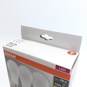 100 wát ánh sáng ấm áp dẫn ánh sáng bóng đèn Hộp bao bì 3 cái/bộ vật liệu có thể tái chế Trung Quốc bán lẻ - Product Image 4