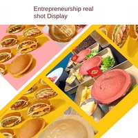 UFO Électrique Commercial Coréen Street Food Hamburger Sandwich Gaufrier UFO Soucoupe Volante En Acier Inoxydable Surface Antiadhésive