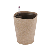 Pot de fleurs auto-arrosant en plastique miniature, vente en gros à prix réduit - Léger, écologique, durable, pour jardin et usage domestique