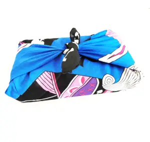 Fanni-pañuelos de seda personalizados con pantalla impresa, pañuelos para envolver regalos, furoshiki, 2 lados