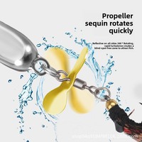 Leurre Artificiel Dur en Métal pour Pêche au Poisson, Modèle Yama Stream Road, avec Paillettes et Micro-organismes, Vert, Bouche Légèrement Relevée, Bande Blanche