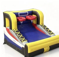 Baloncesto Inflable de PVC para 2 Jugadores, Ecológico, para Uso Comercial en Exteriores