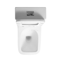 WC monobloc à siphon, double chasse 3/6L, siphon en P 180mm, à poser contre le mur, céramique, articles sanitaires, vente en gros