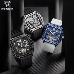 Montres-bracelets pour hommes Mark Fairwhale FW-6530, bracelet en silicone, étanches, mode, mouvement mécanique automatique pour hommes - Product Image 4