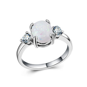 Anello Minimalista Ispirato all'Opale per Donne, Gioielli di Moda Scintillanti all'Ingrosso - Product Image 2