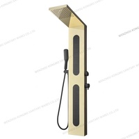 Offre Spéciale moderne en acier inoxydable 304 panneau de douche mural multi-mélangeur panneau intelligent Jet modèles de pulvérisation souple pour salle de bain