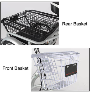 <span class=keywords><strong>Triciclo</strong></span> para Adultos de 20 Pulgadas de Fábrica, Material Personalizado, Cuadro de Lujo, Bicicleta de Tres Ruedas para Adultos con Canasta de Compras - Product Image 5
